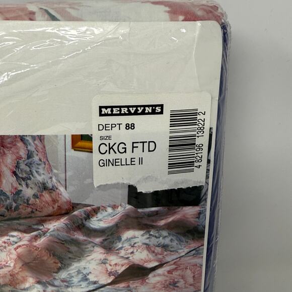 Vintage Mervyns Style Source Cal King Floral Fitted Sheets Bedroom Decor New - Picture 11 of 13